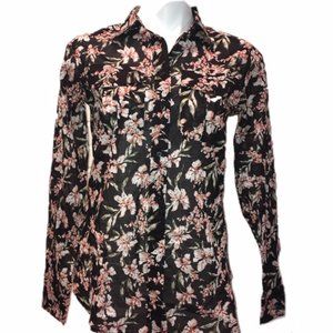 NWT Lauren Floral Shirt Small